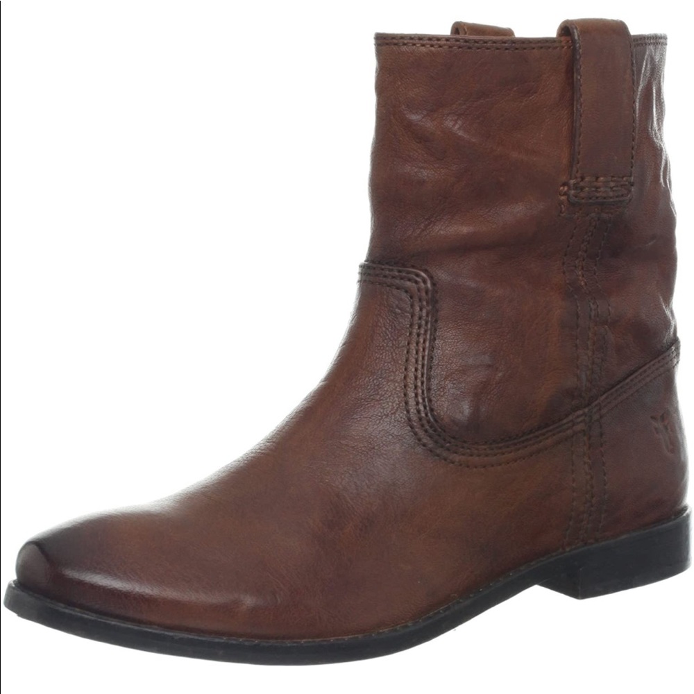 Frye Anna Shortie Boot Cognac